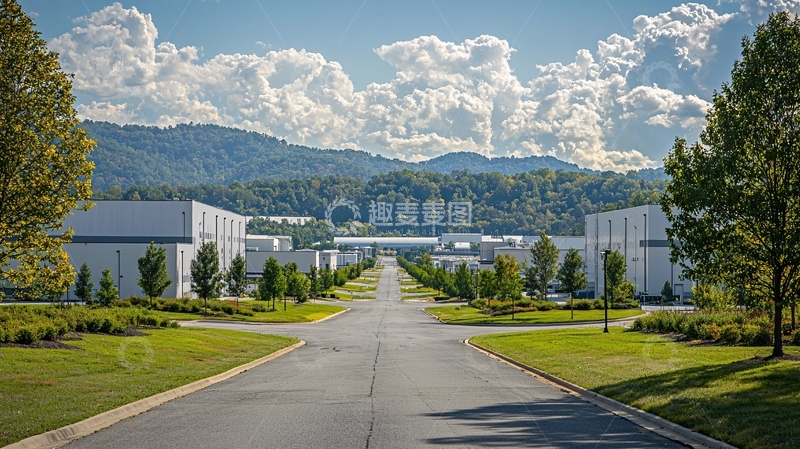 高清大图下载【趣麦麦图】工厂建筑群