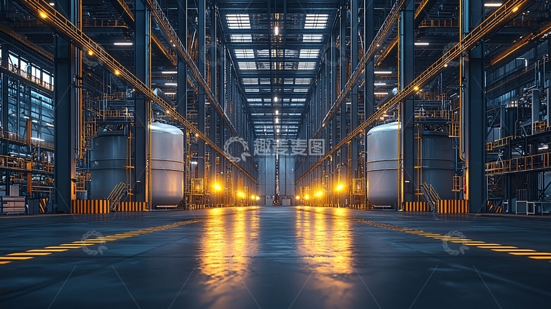 高清大图下载【趣麦麦图】工业厂房内部视角