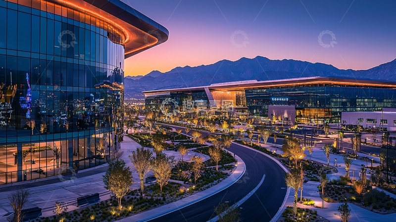 高清大图下载【趣麦麦图】科技园区夜景