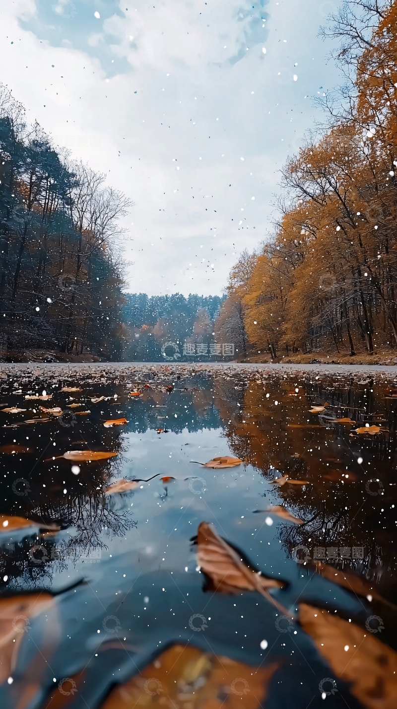 高清大图下载【趣麦麦图】秋日河流