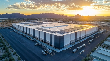 现代化大型物流仓库