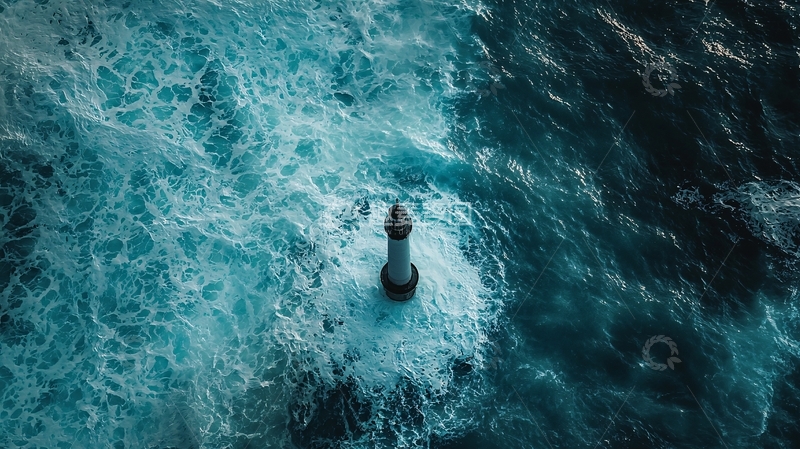 高清大图下载【趣麦麦图】海上的灯塔