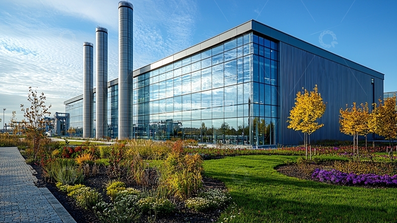 高清大图下载【趣麦麦图】现代化玻璃幕墙建筑