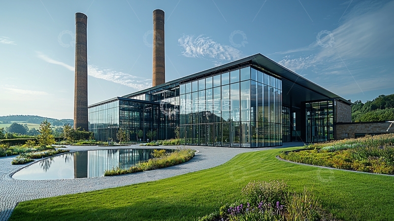 高清大图下载【趣麦麦图】现代化工业园区