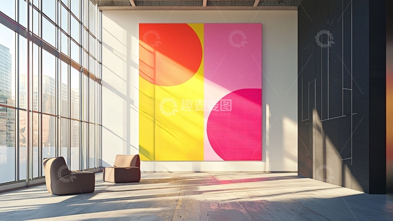 高清大图下载【趣麦麦图】现代简约抽象几何画