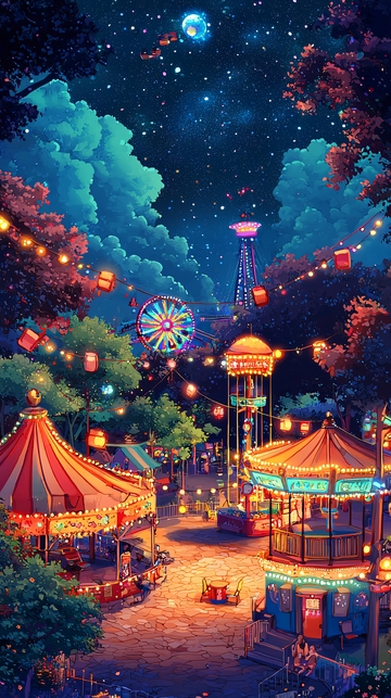 梦幻夜间游乐园