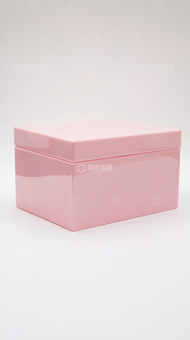 高清大图下载【趣麦麦图】粉色亚克力首饰盒