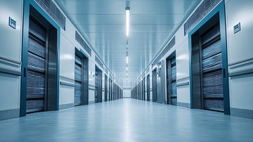 长长的电梯走廊