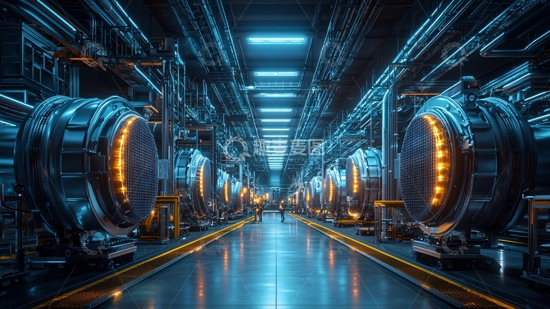 高清大图下载【趣麦麦图】未来科技感工业走廊