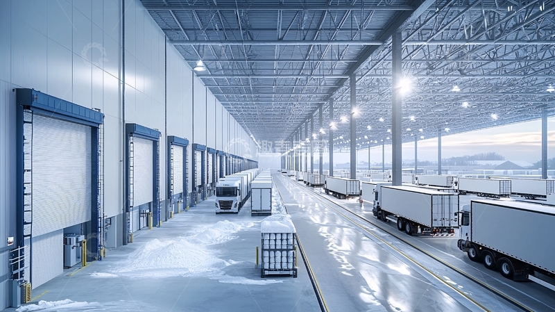 高清大图下载【趣麦麦图】现代化大型物流仓库