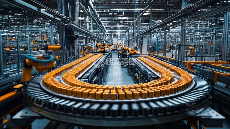 高清大图下载【趣麦麦图】智能工厂流水线