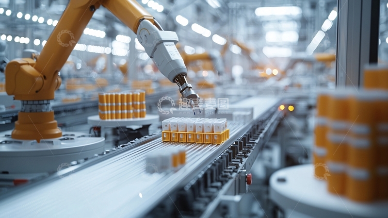 高清大图下载【趣麦麦图】自动化生产线