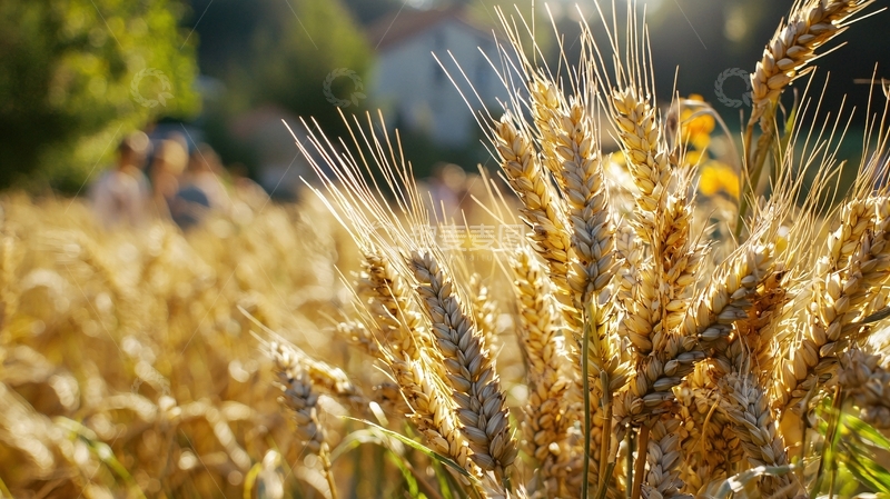 高清大图下载【趣麦麦图】金黄麦穗阳光下的麦田
