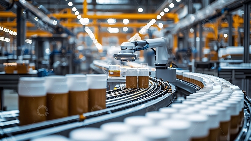 高清大图下载【趣麦麦图】自动化生产线