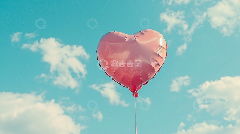 高清大图下载【趣麦麦图】爱心气球