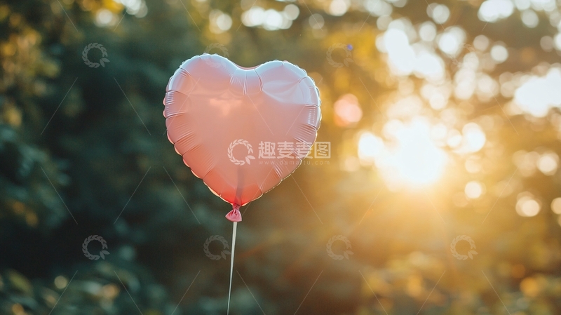 高清大图下载【趣麦麦图】爱心气球