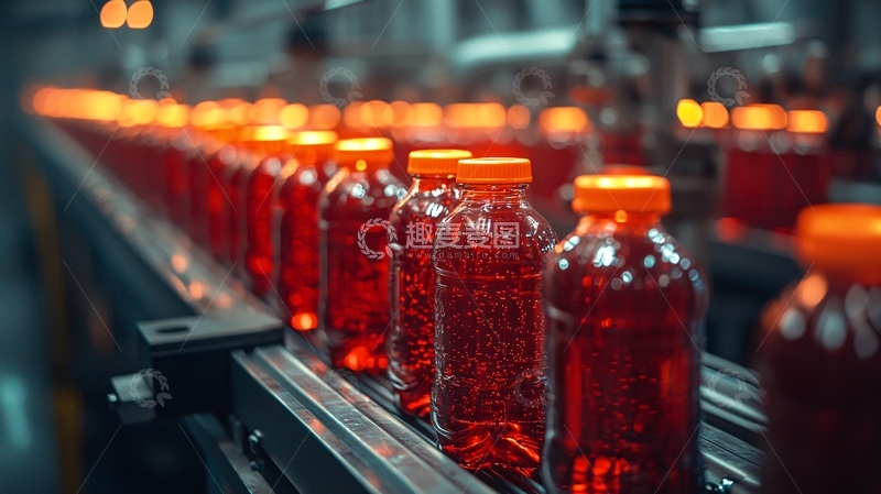 高清大图下载【趣麦麦图】饮料生产线