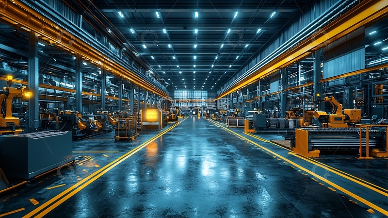 高清大图下载【趣麦麦图】未来感工厂内部图