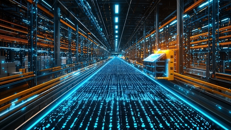 高清大图下载【趣麦麦图】科技感数据中心长廊