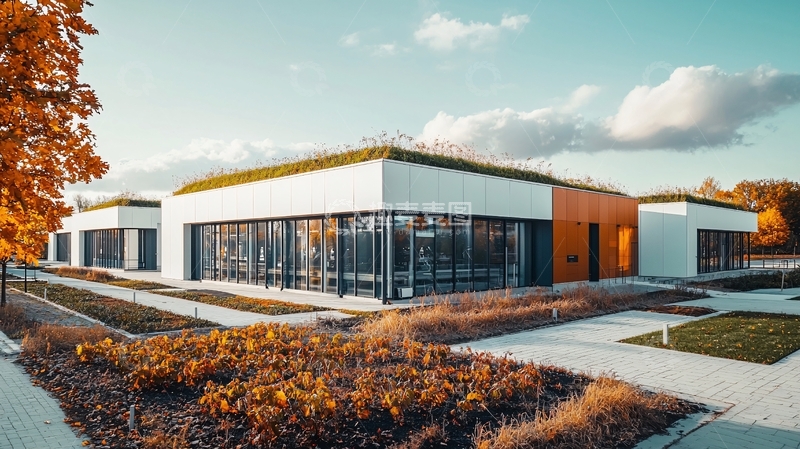 高清大图下载【趣麦麦图】现代化绿色环保建筑