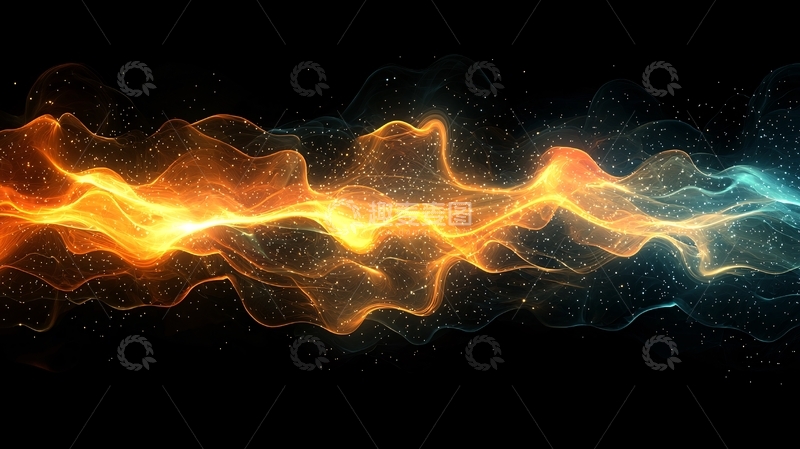 高清大图下载【趣麦麦图】火焰和冰的能量流动