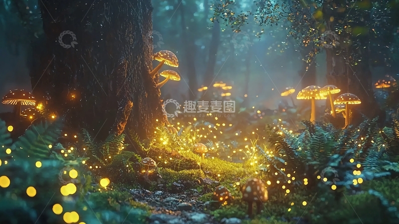 高清大图下载【趣麦麦图】梦幻森林视觉
