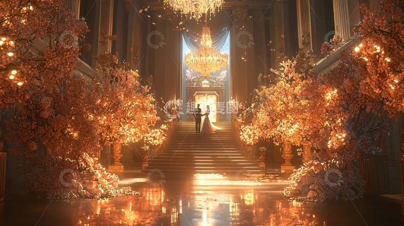 高清大图下载【趣麦麦图】奢华婚礼殿堂