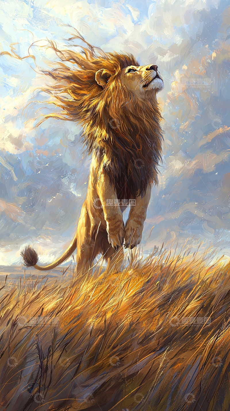 高清大图下载【趣麦麦图】雄狮