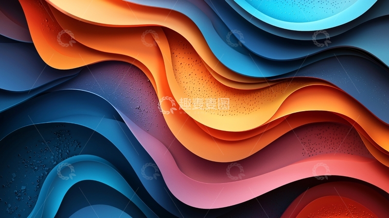 高清大图下载【趣麦麦图】抽象波浪纹理