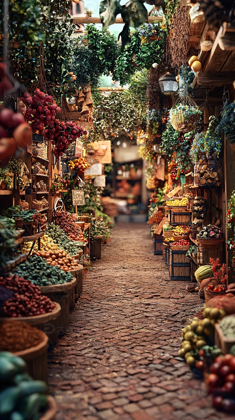 充满异域风情的露天市场