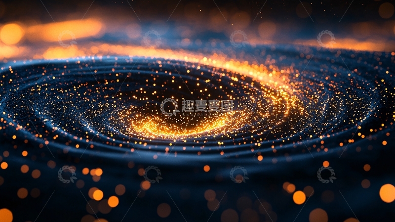 高清大图下载【趣麦麦图】漩涡状的星光