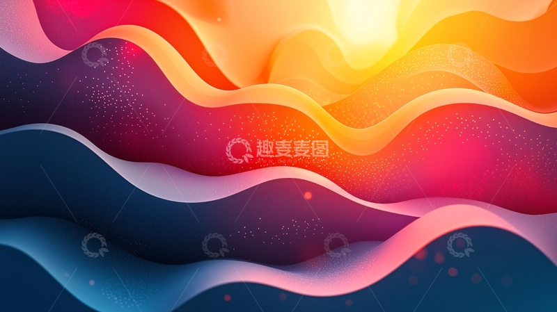 高清大图下载【趣麦麦图】色彩流动抽象背景