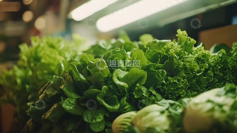 高清大图下载【趣麦麦图】新鲜绿叶蔬菜特写