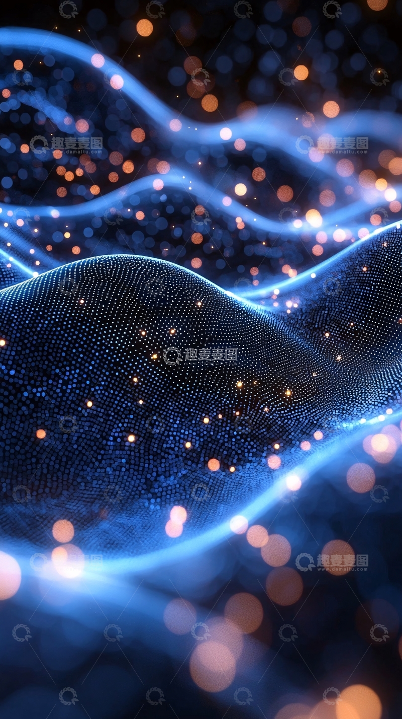 高清大图下载【趣麦麦图】蓝色光线