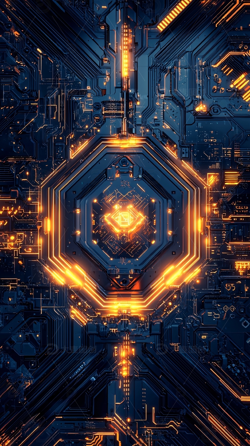 高清大图下载【趣麦麦图】科技感电路板