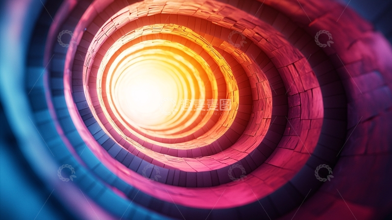 高清大图下载【趣麦麦图】抽象隧道