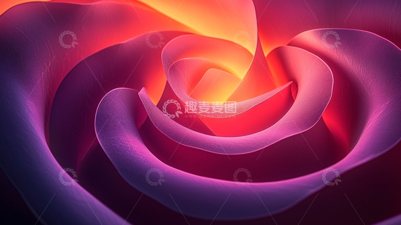 高清大图下载【趣麦麦图】色彩鲜艳的抽象花朵