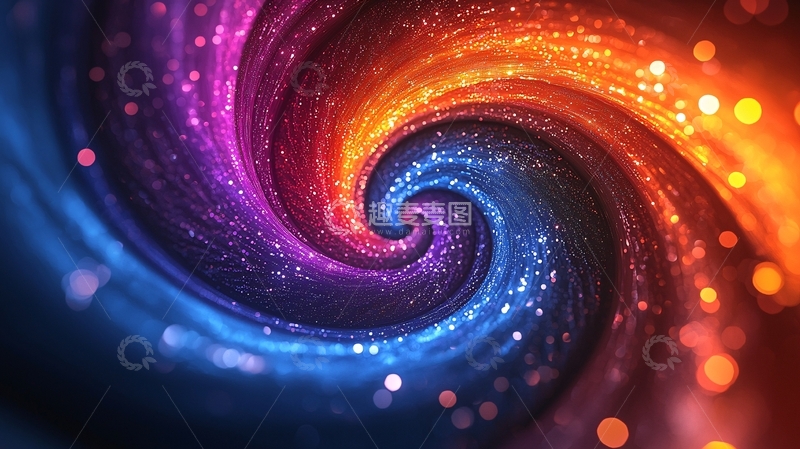 高清大图下载【趣麦麦图】色彩绚丽的星云漩涡