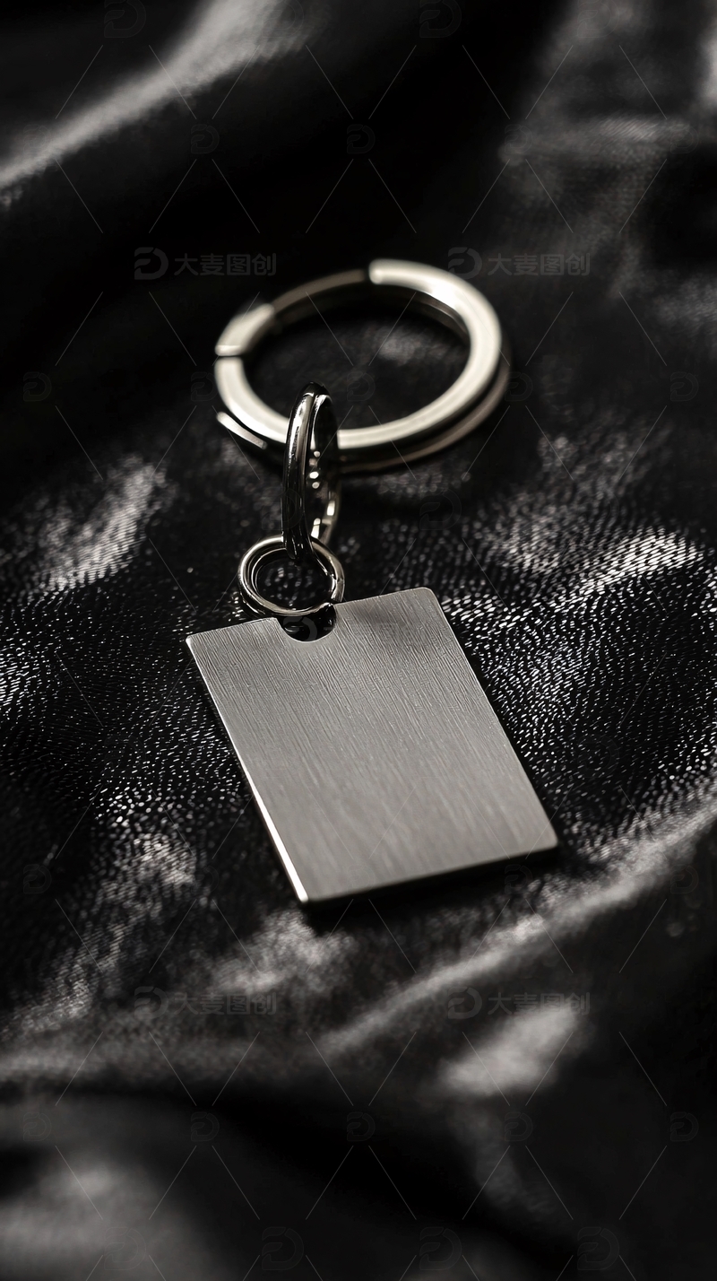 金属方形钥匙扣