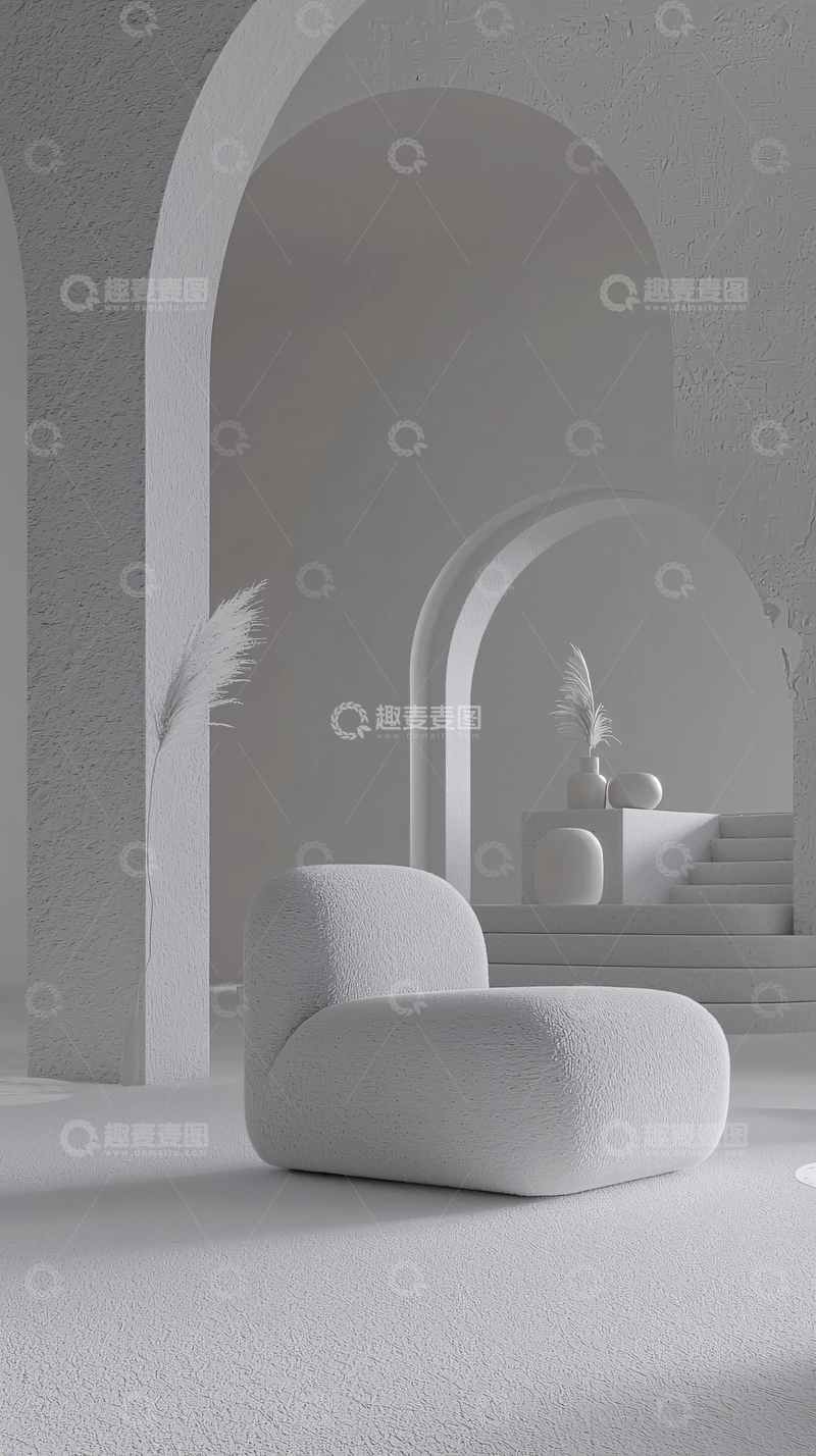高清大图下载【趣麦麦图】极简主义白色室内设计