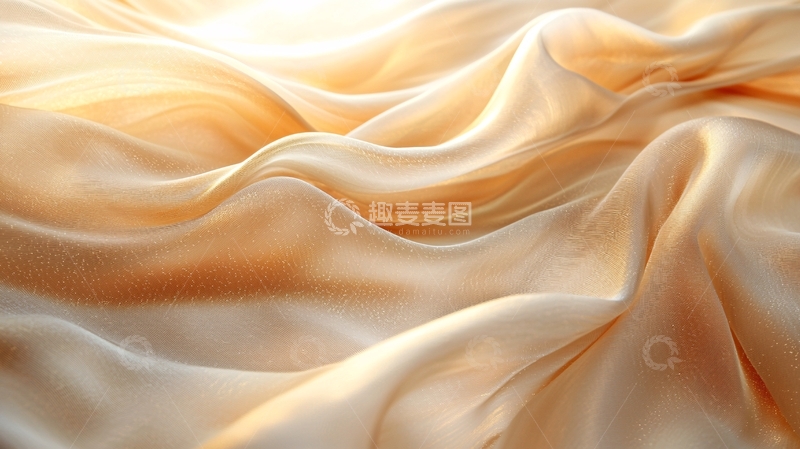 高清大图下载【趣麦麦图】金色丝绸质感