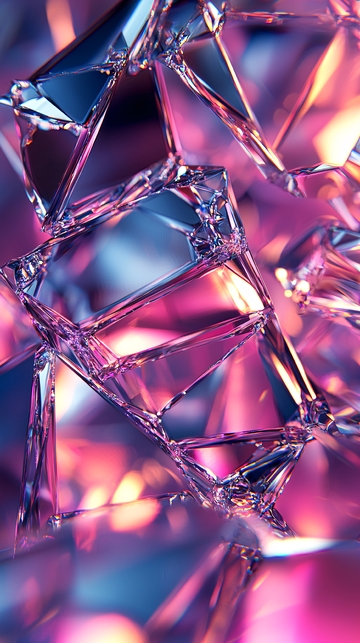 破碎的紫色水晶