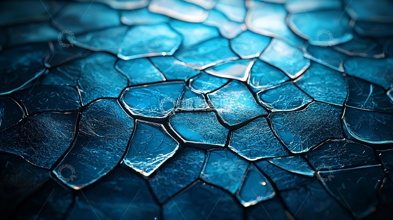 高清大图下载【趣麦麦图】蓝色不规则石块纹理