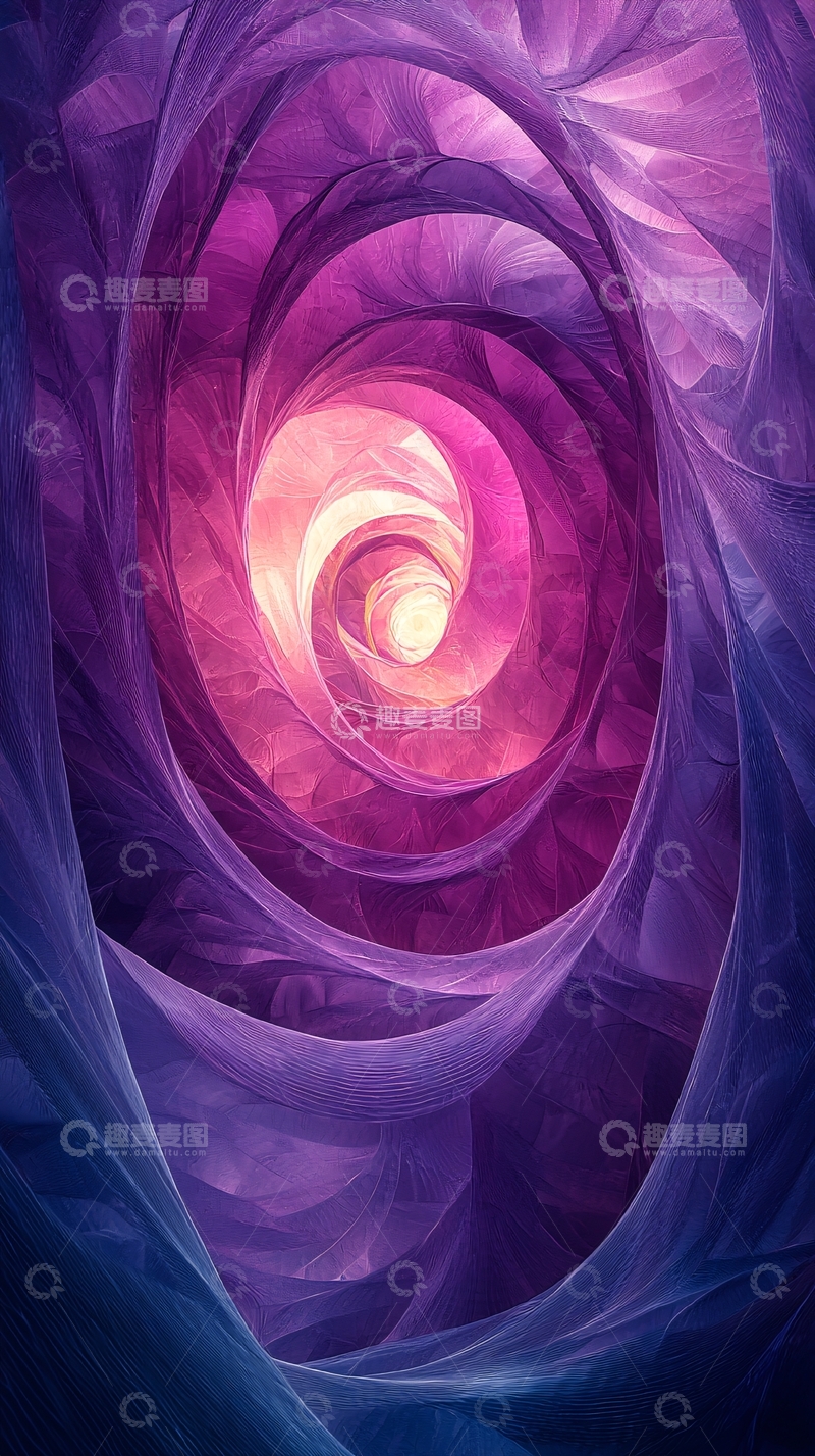 高清大图下载【趣麦麦图】紫色梦幻漩涡通道