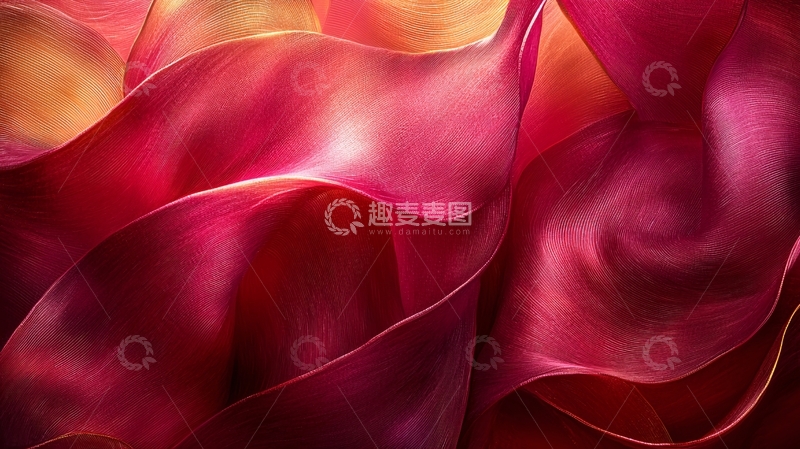 高清大图下载【趣麦麦图】轻柔飘逸的丝绸质感