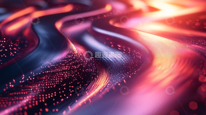 高清大图下载【趣麦麦图】光纤流动的抽象艺术