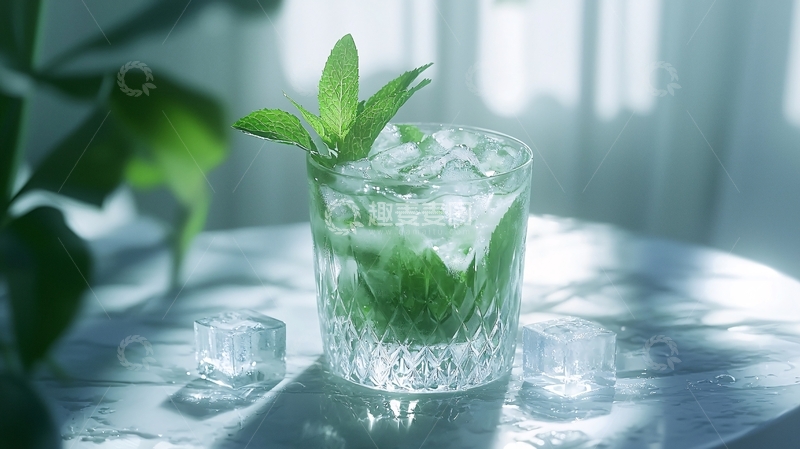高清大图下载【趣麦麦图】薄荷莫吉托