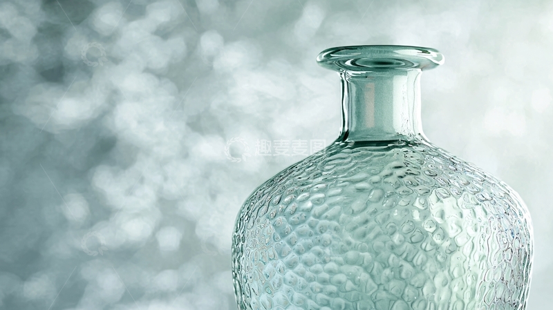 高清大图下载【趣麦麦图】透明玻璃瓶特写