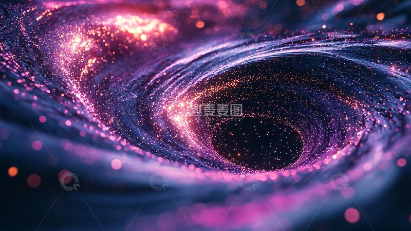 高清大图下载【趣麦麦图】宇宙黑洞漩涡