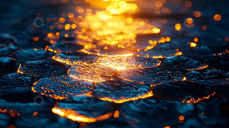 高清大图下载【趣麦麦图】熔岩涌动黑暗岩石背景